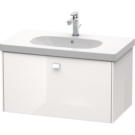 Brioso Wall-Mounted Vanity Unit White High Gloss